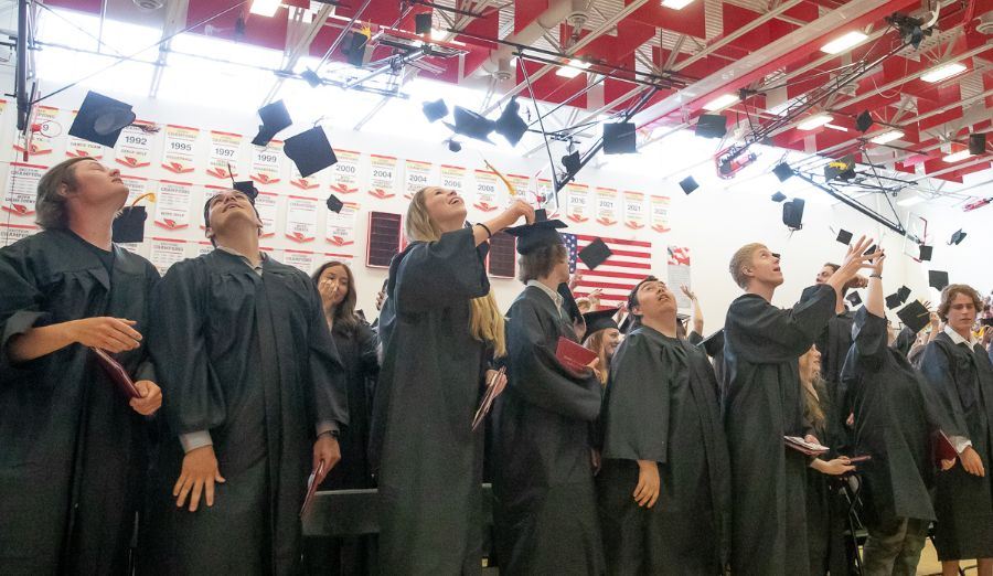  Class of 2023 cap toss